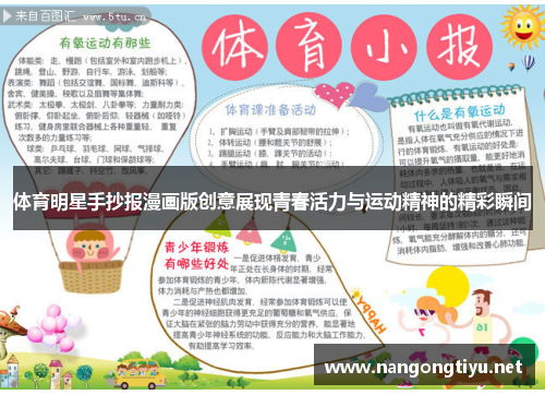 体育明星手抄报漫画版创意展现青春活力与运动精神的精彩瞬间